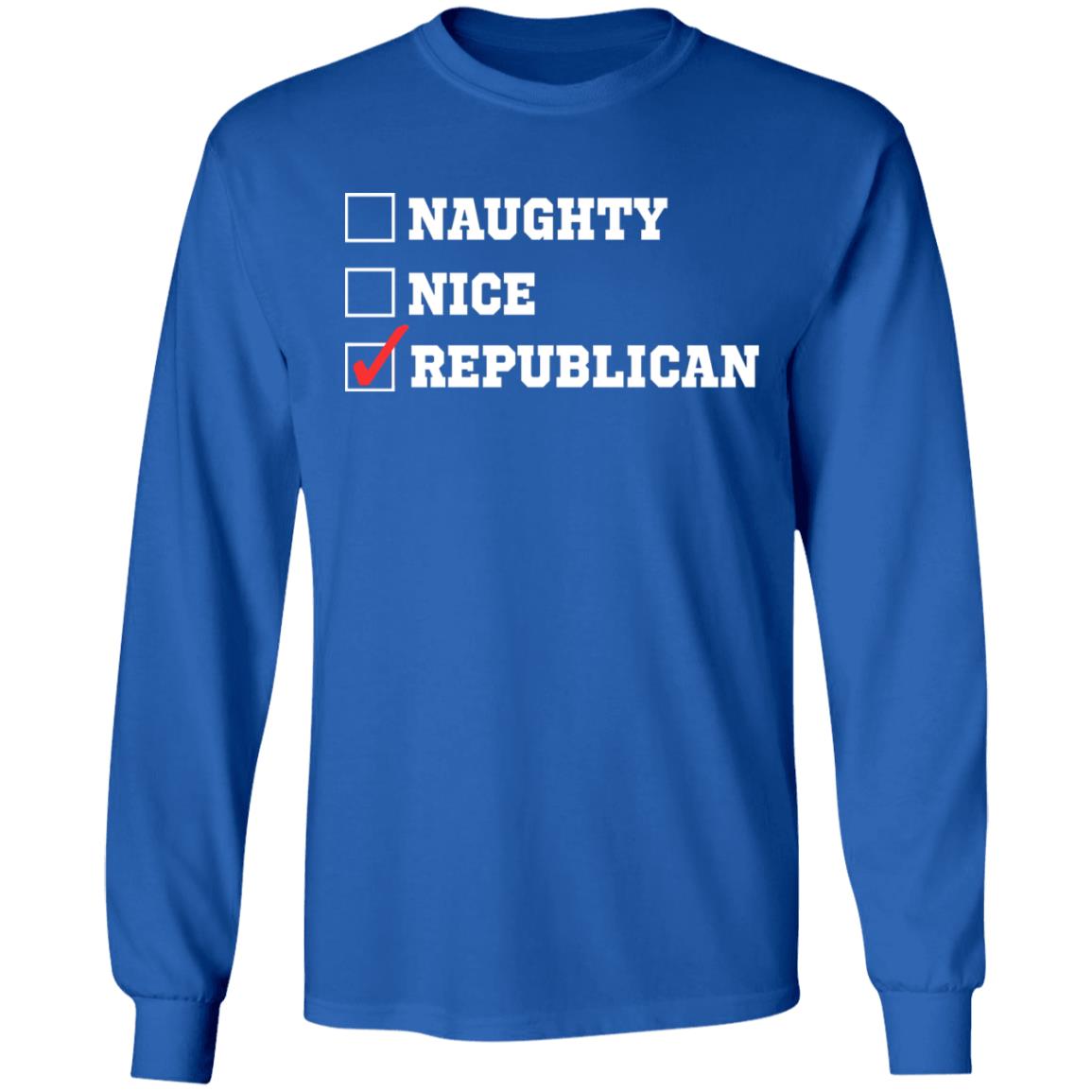 Naughty Nice Republican T-Shirt Trump Supporter Funny Republican T Shirt - Teechipus