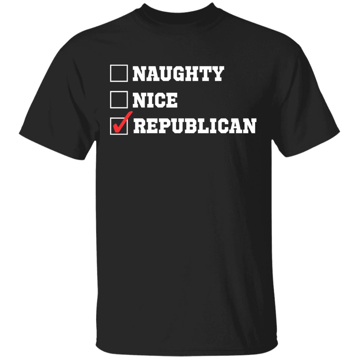 Naughty Nice Republican T-Shirt Trump Supporter Funny Republican T Shirt - Teechipus