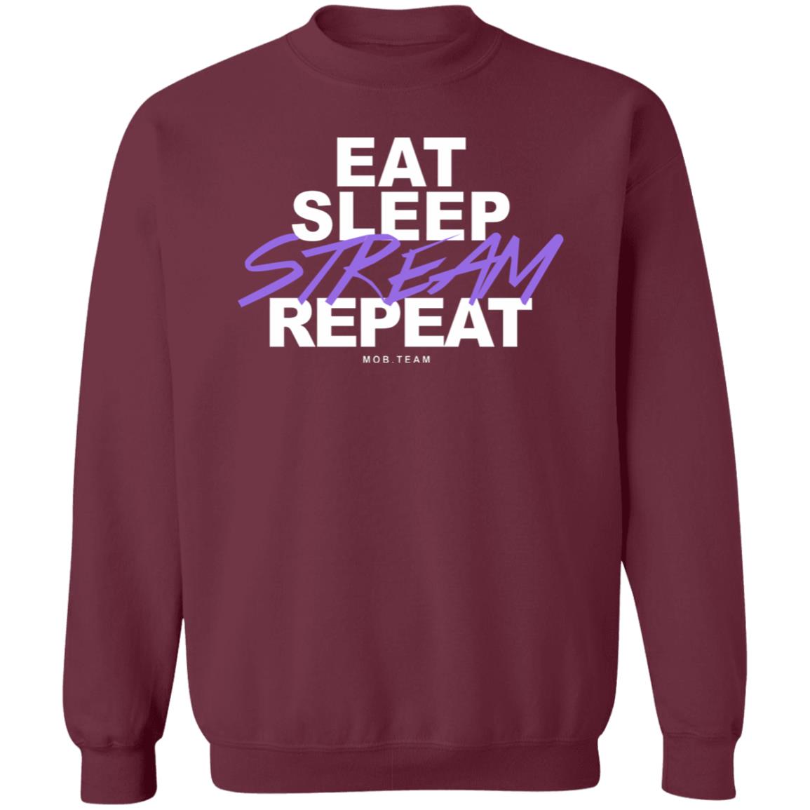 Eat Sleep Stream & Repeat Black Hoodie - Teechipus