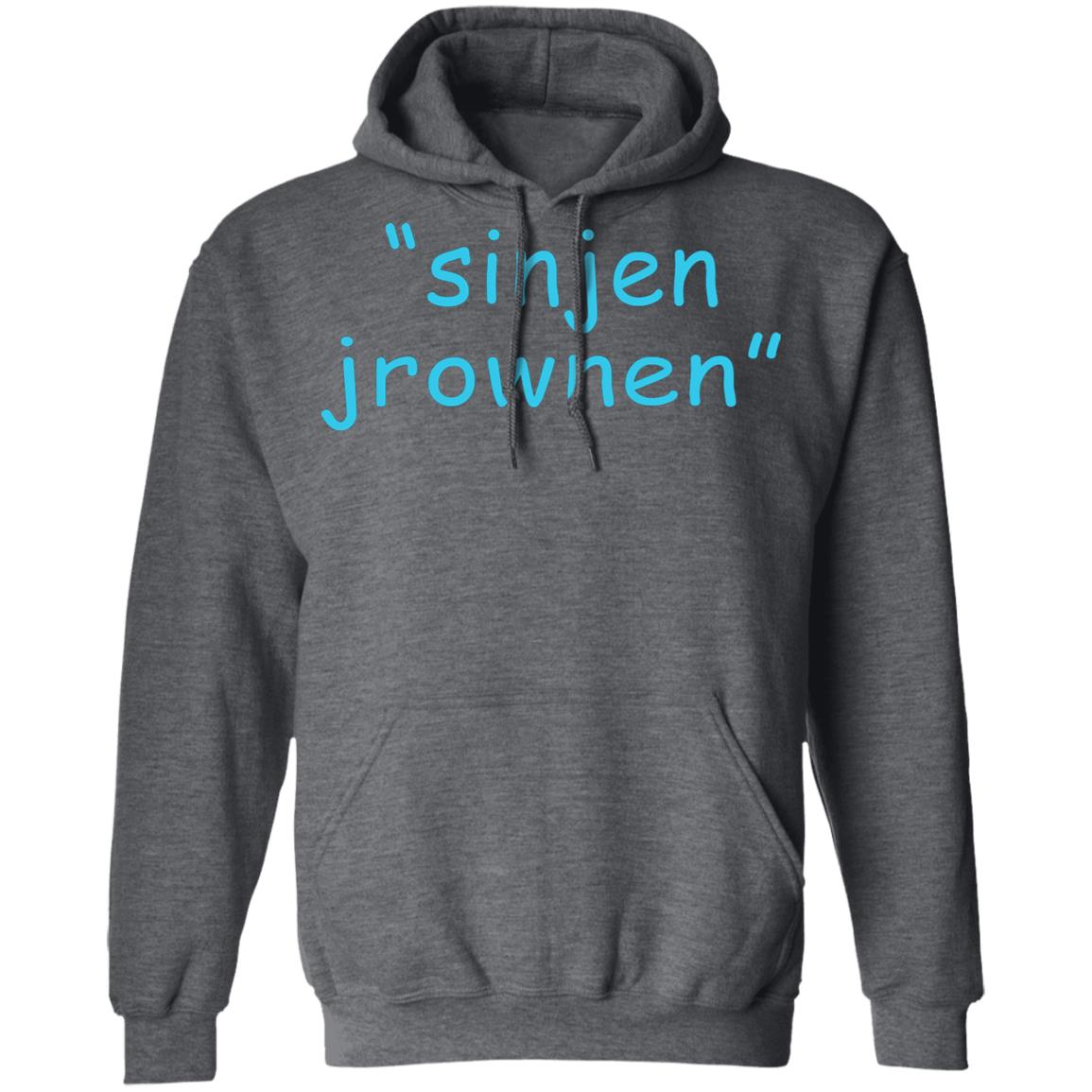 Sinjin Drowning Merch Sinjen Embroidered Hoodie Sinjin Drowning Merch Sinjin Socks & Sandals Hoodie - Teechipus