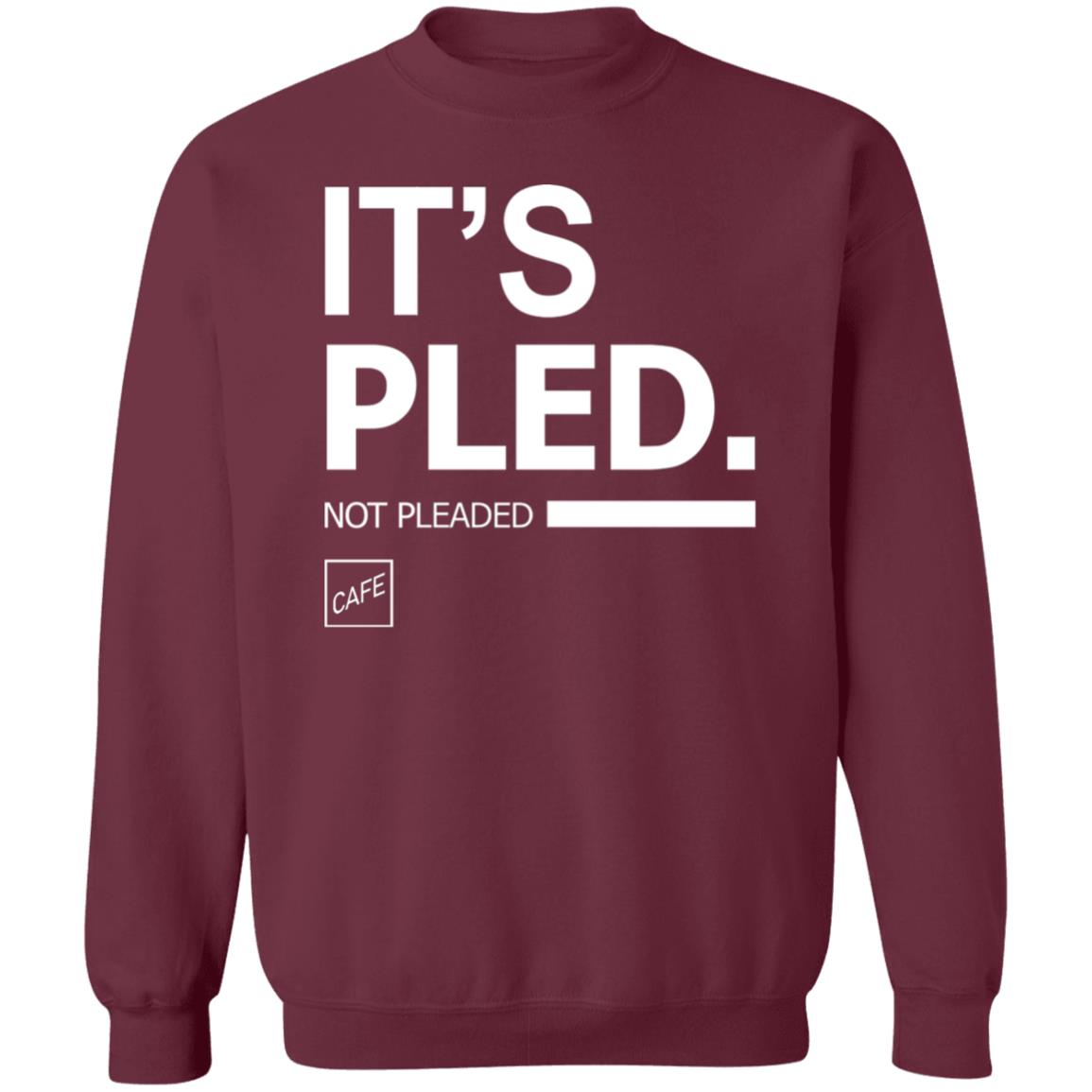 It's Pleaded Hoodie Official Shop Cafe Merch - Teechipus