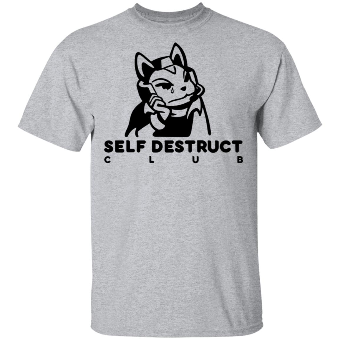 Jisu.Gg Merch Self-Destruct Club Long-Sleeve T Shirt Jisu.Gg Merch Self-Destruct Club Hoodie Sweatshirt - Teechipus