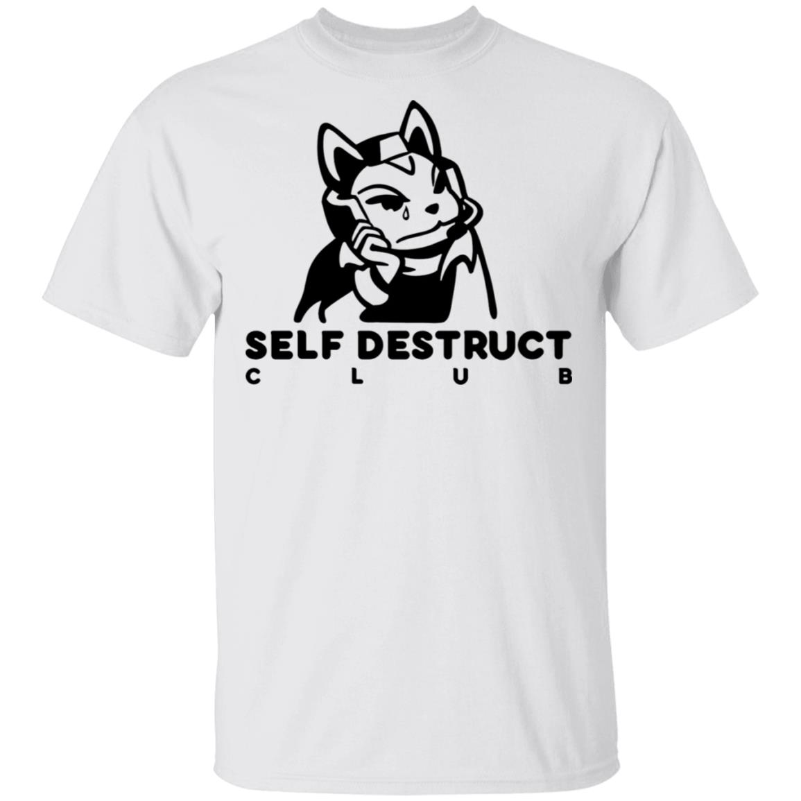 Jisu.Gg Merch Self-Destruct Club Long-Sleeve T Shirt Jisu.Gg Merch Self-Destruct Club Hoodie Sweatshirt - Teechipus