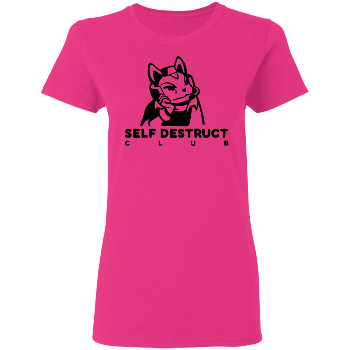 Jisu.Gg Merch Self-Destruct Club Long-Sleeve T Shirt Jisu.Gg Merch Self-Destruct Club Hoodie Sweatshirt - Teechipus