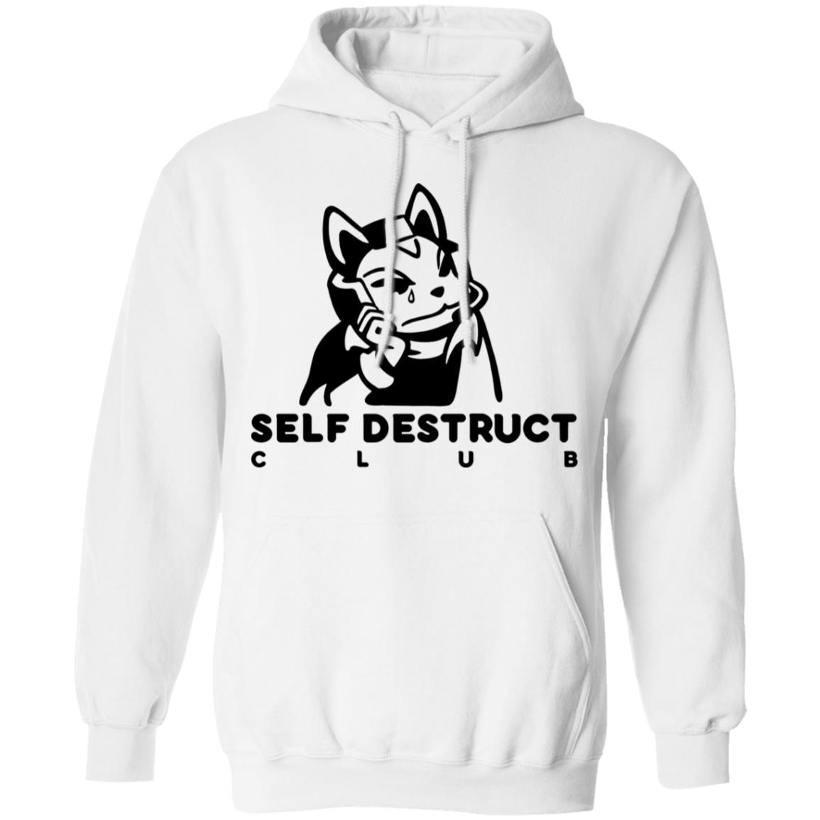 Jisu.Gg Merch Self-Destruct Club Long-Sleeve T Shirt Jisu.Gg Merch Self-Destruct Club Hoodie Sweatshirt - Teechipus