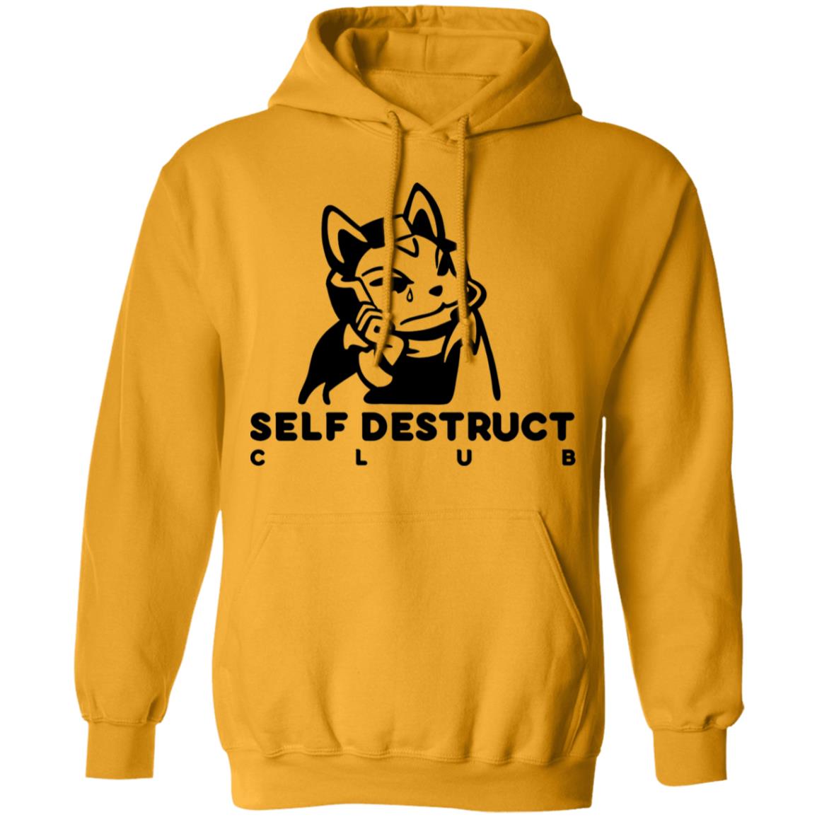 Jisu.Gg Merch Self-Destruct Club Long-Sleeve T Shirt Jisu.Gg Merch Self-Destruct Club Hoodie Sweatshirt - Teechipus