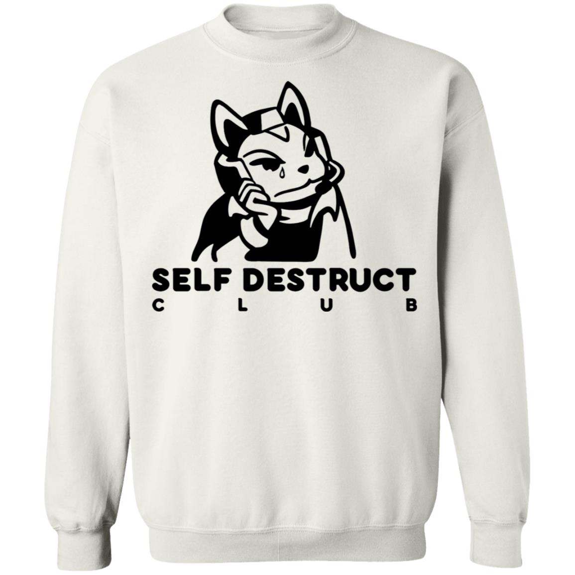 Jisu.Gg Merch Self-Destruct Club Long-Sleeve T Shirt Jisu.Gg Merch Self-Destruct Club Hoodie Sweatshirt - Teechipus