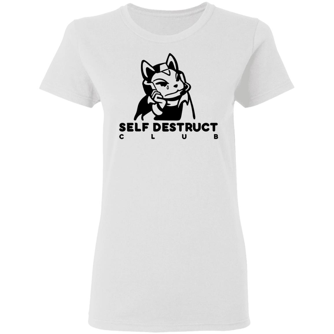 Jisu.Gg Merch Self-Destruct Club Long-Sleeve T Shirt Jisu.Gg Merch Self-Destruct Club Hoodie Sweatshirt - Teechipus