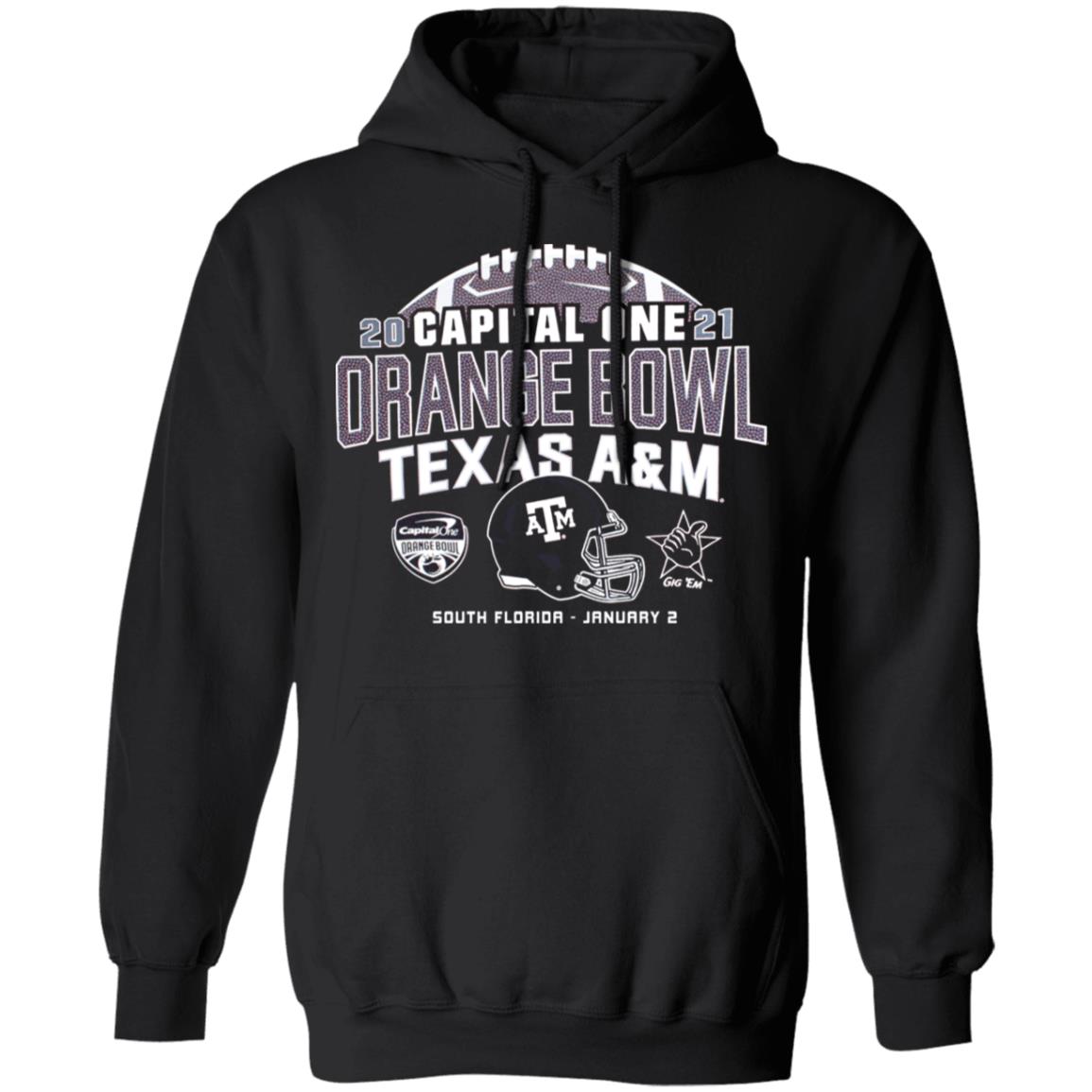 Texas A&M Champion Orange Bowl T Shirt Texas A&M Champion Orange Bowl Hoodie Sweatshirt - Teechipus