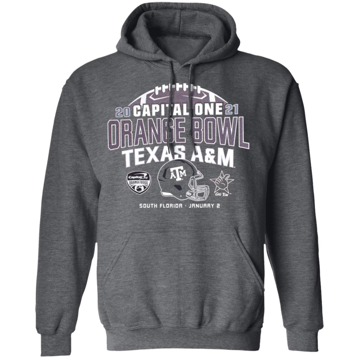 Texas A&M Champion Orange Bowl T Shirt Texas A&M Champion Orange Bowl Hoodie Sweatshirt - Teechipus