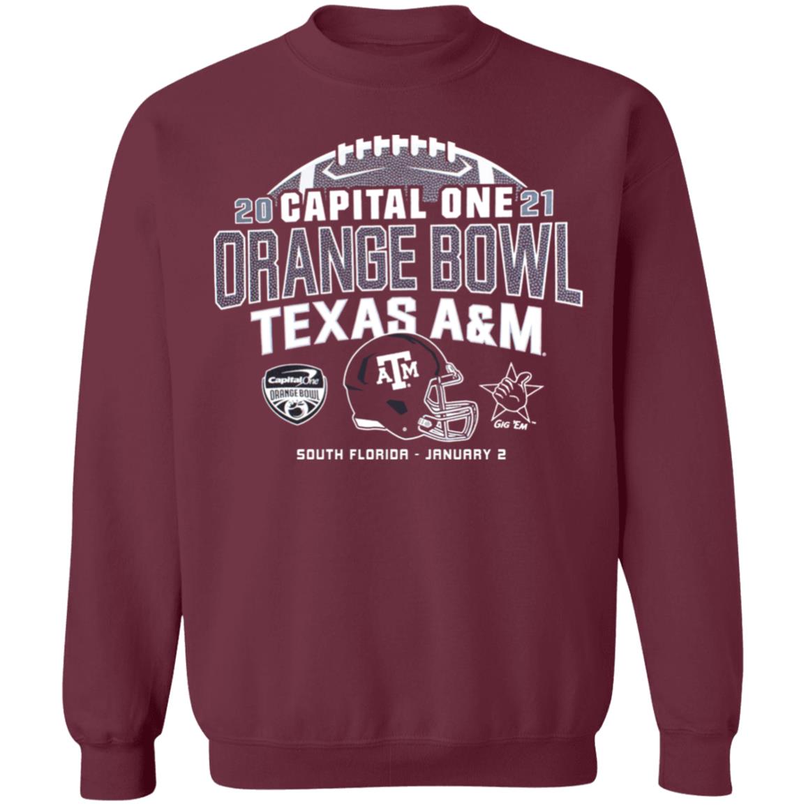 Texas A&M Champion Orange Bowl T Shirt Texas A&M Champion Orange Bowl Hoodie Sweatshirt - Teechipus