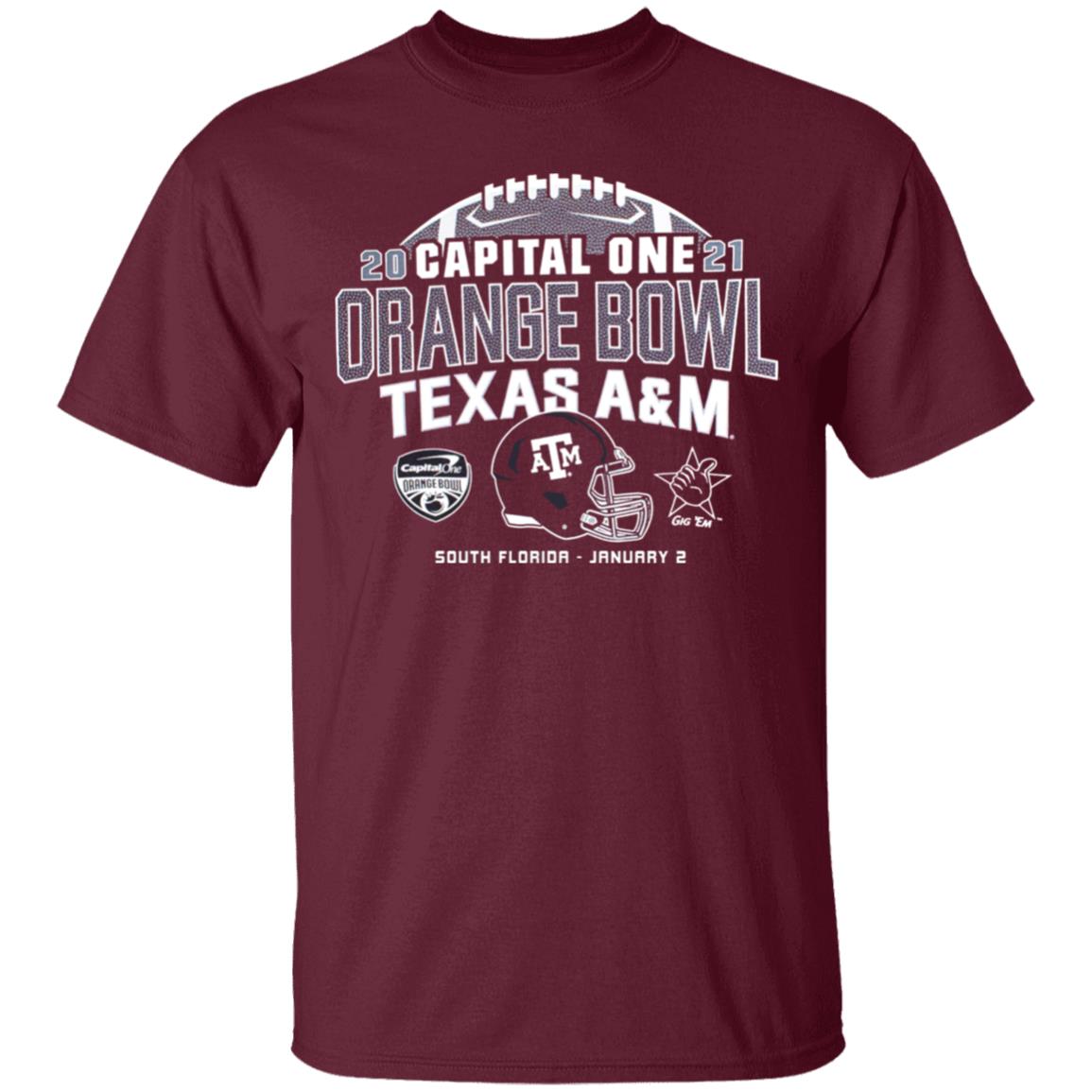 Texas A&M Champion Orange Bowl T Shirt Texas A&M Champion Orange Bowl Hoodie Sweatshirt - Teechipus