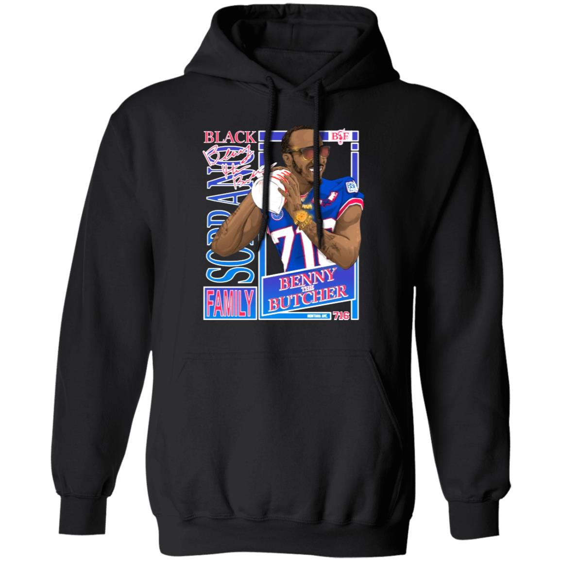 Benny The Butcher X Buffalo Bills T Shirt Benny The Butcher X Buffalo Bills Hoodie Sweatshirt - Teechipus