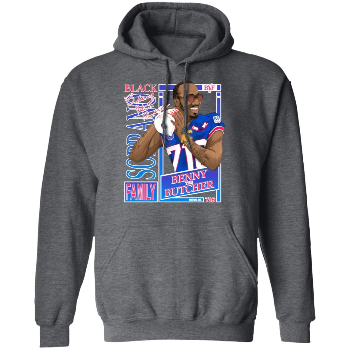 Benny The Butcher X Buffalo Bills T Shirt Benny The Butcher X Buffalo Bills Hoodie Sweatshirt - Teechipus