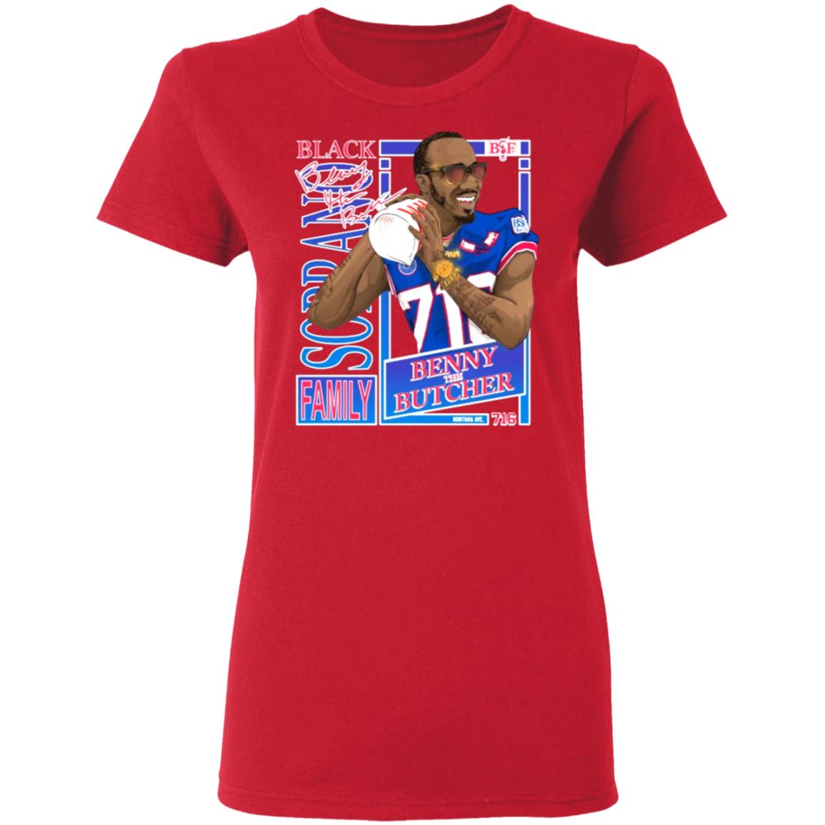 Benny The Butcher X Buffalo Bills T Shirt Benny The Butcher X Buffalo Bills Hoodie Sweatshirt - Teechipus