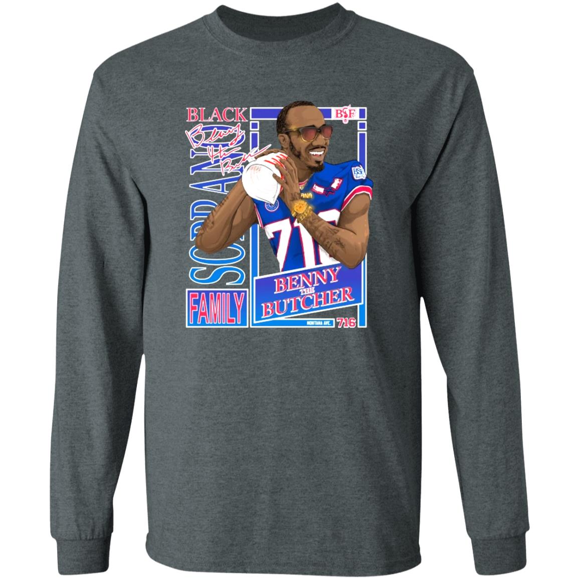 Benny The Butcher X Buffalo Bills T Shirt Benny The Butcher X Buffalo Bills Hoodie Sweatshirt - Teechipus