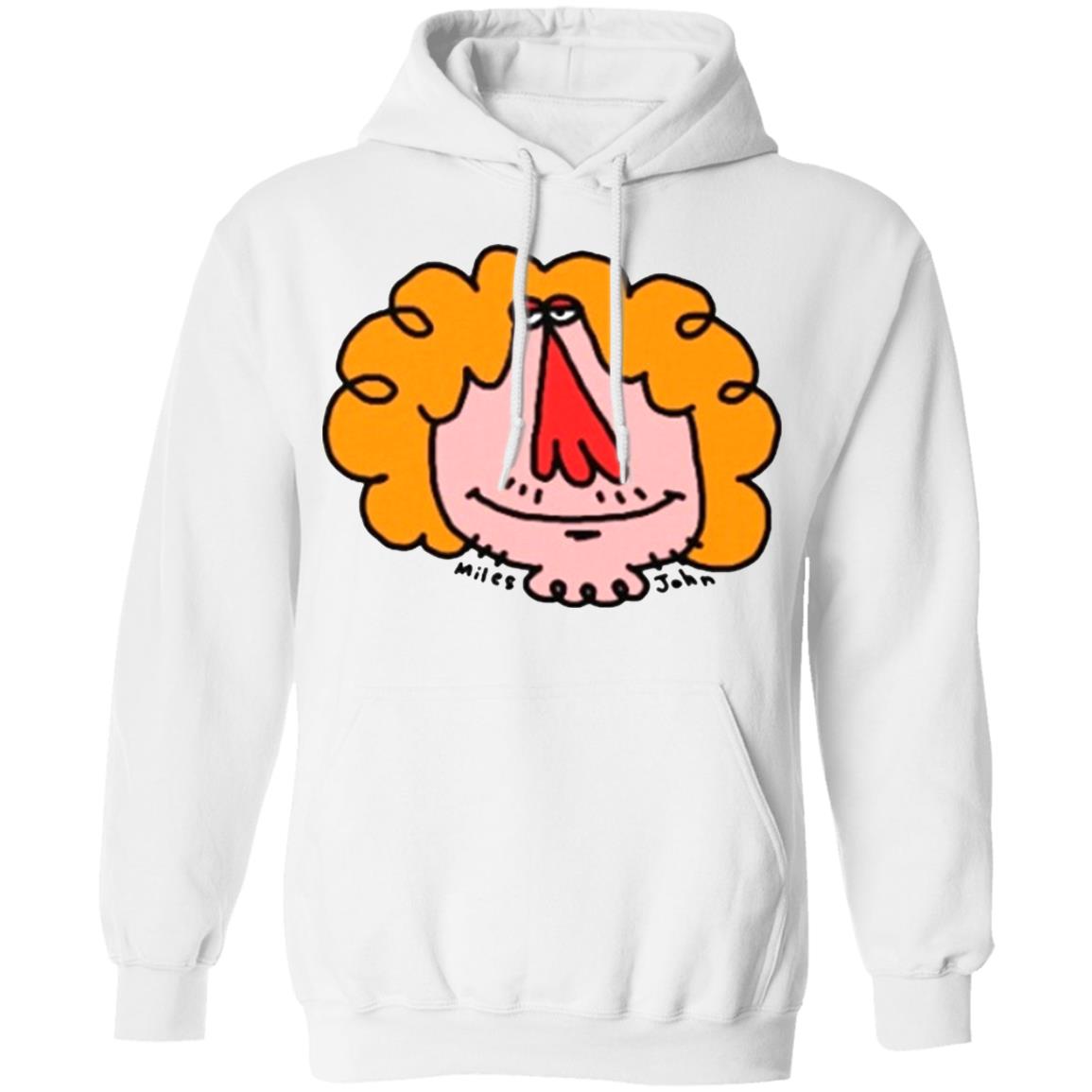 Milesjohn Merch Milesface T Shirt Milesjohn Merch Milesface White Hoodie Sweatshirt - Teechipus