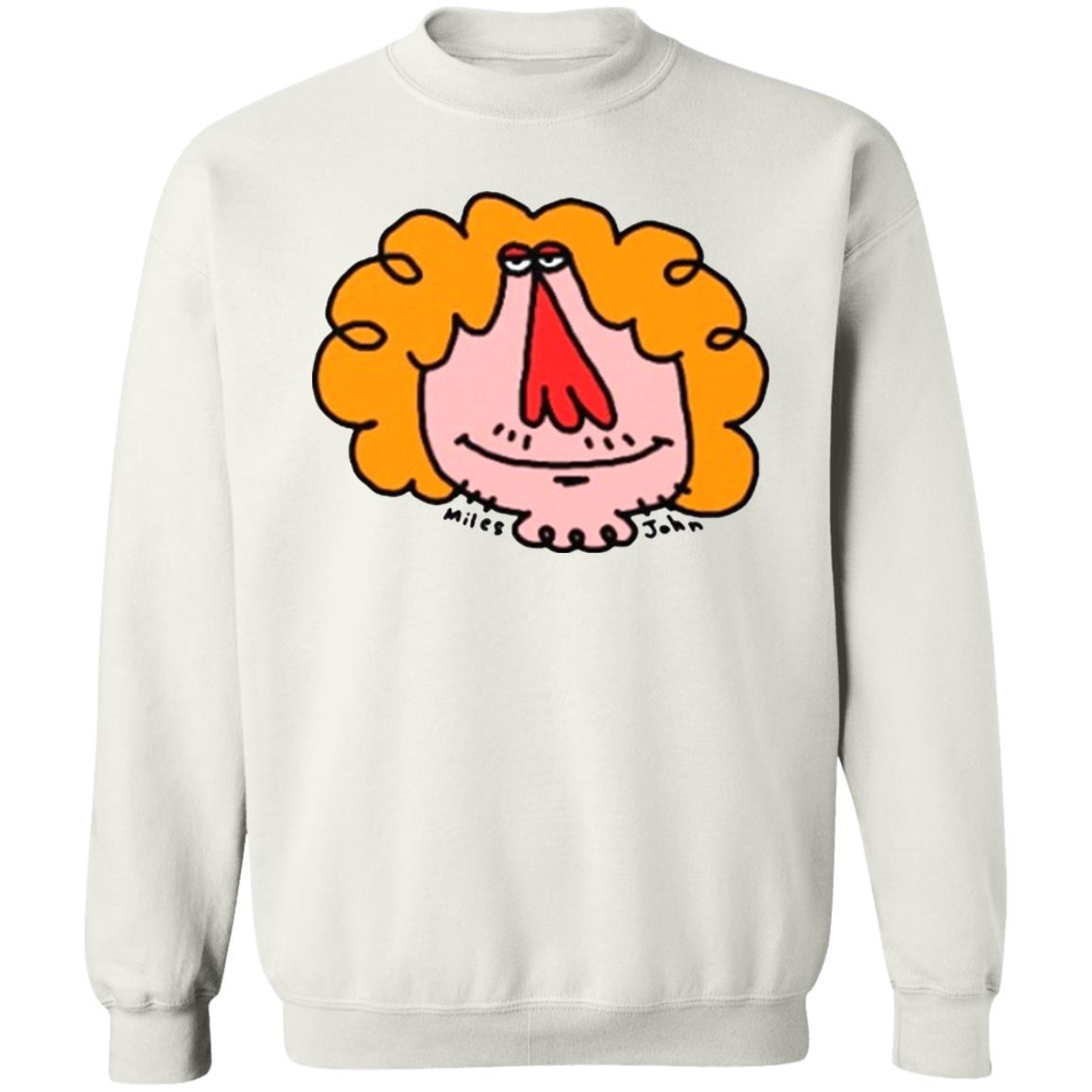 Milesjohn Merch Milesface T Shirt Milesjohn Merch Milesface White Hoodie Sweatshirt - Teechipus