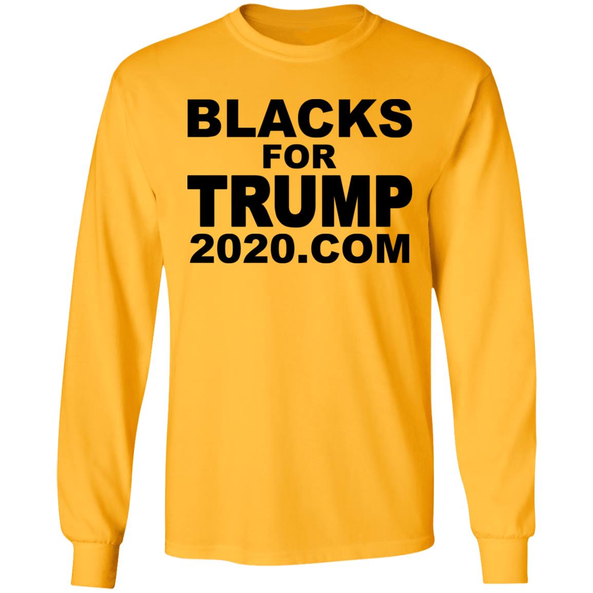 Blacks For Trump 2020.Com T Shirt Hoodie Sweatshirt - Teechipus