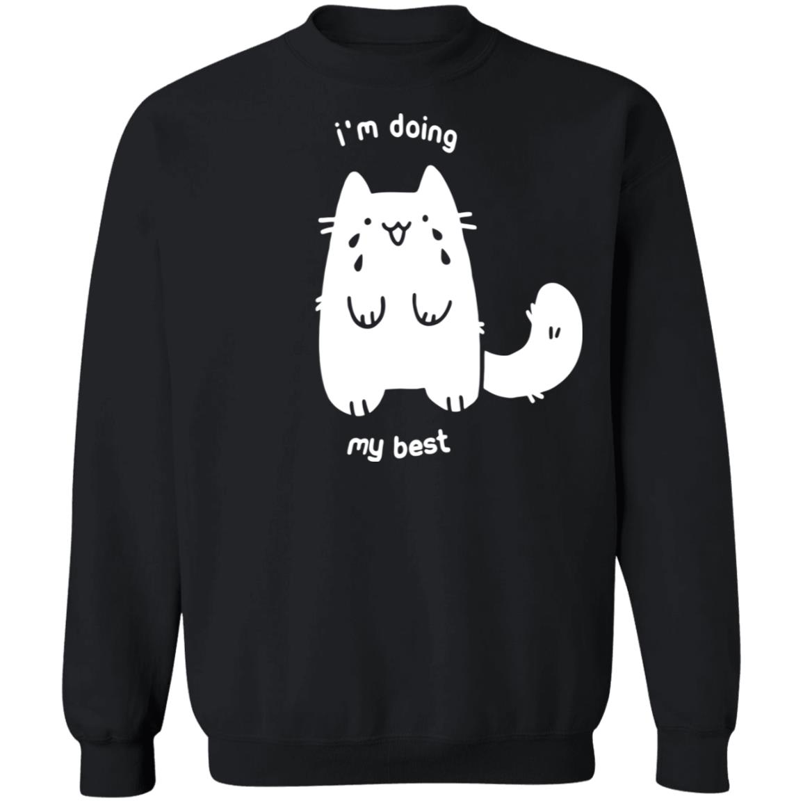 Crow merch I'm Doing My Best Shirt - Crying Cat T Shirt Crowlines Merch Store Apparel T Shirt Crow Merch - Teechipus