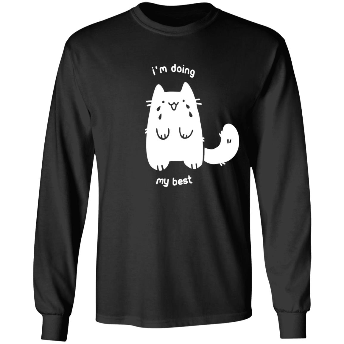 Crow merch I'm Doing My Best Shirt - Crying Cat T Shirt Crowlines Merch Store Apparel T Shirt Crow Merch - Teechipus