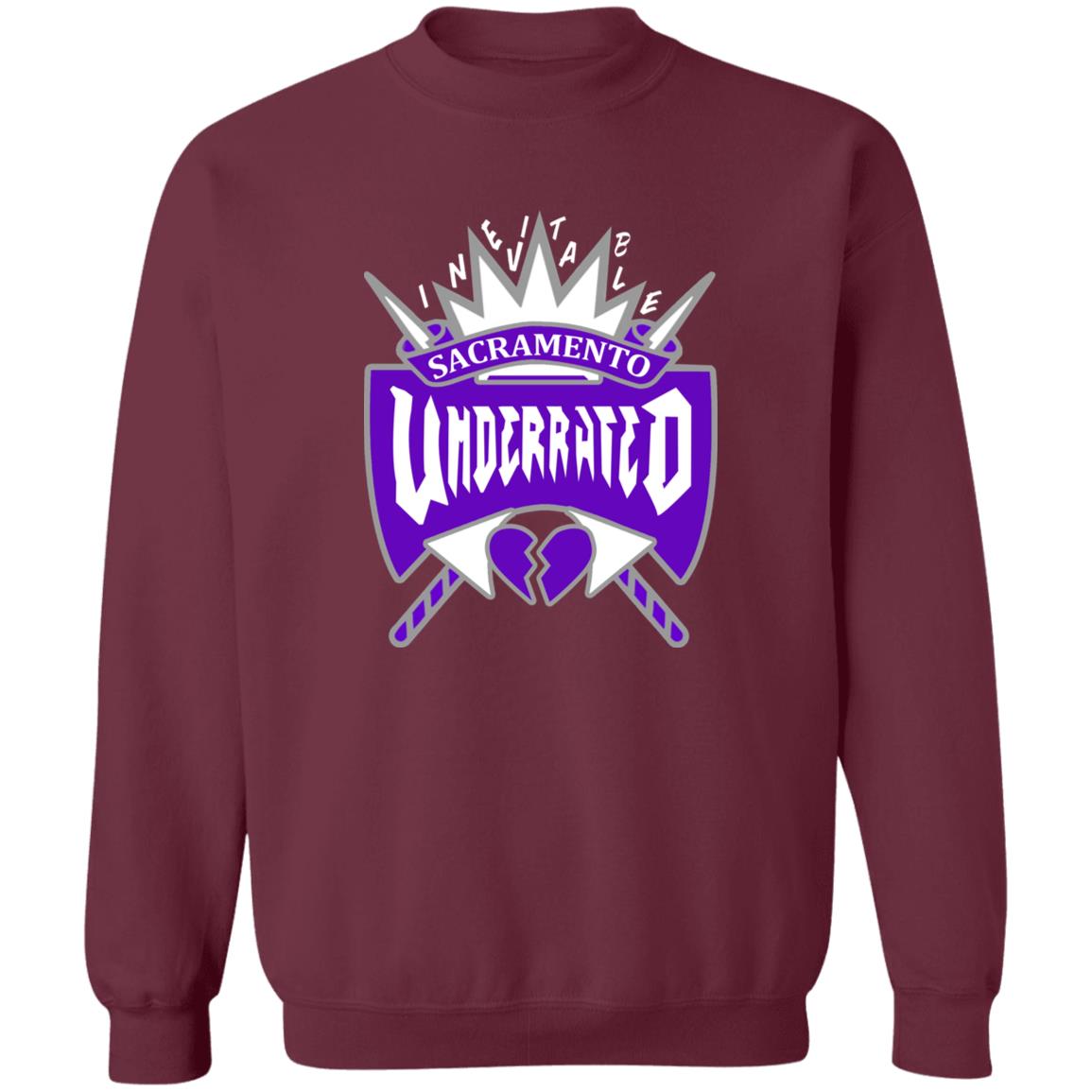 Underrated Hoodie Crewneck Sacramento Underrated T Shirt Matt George Sacramento Underrated Crewneck Inevitable916 Underrated T Shirt Hoodie sweatshirt - Teechipus