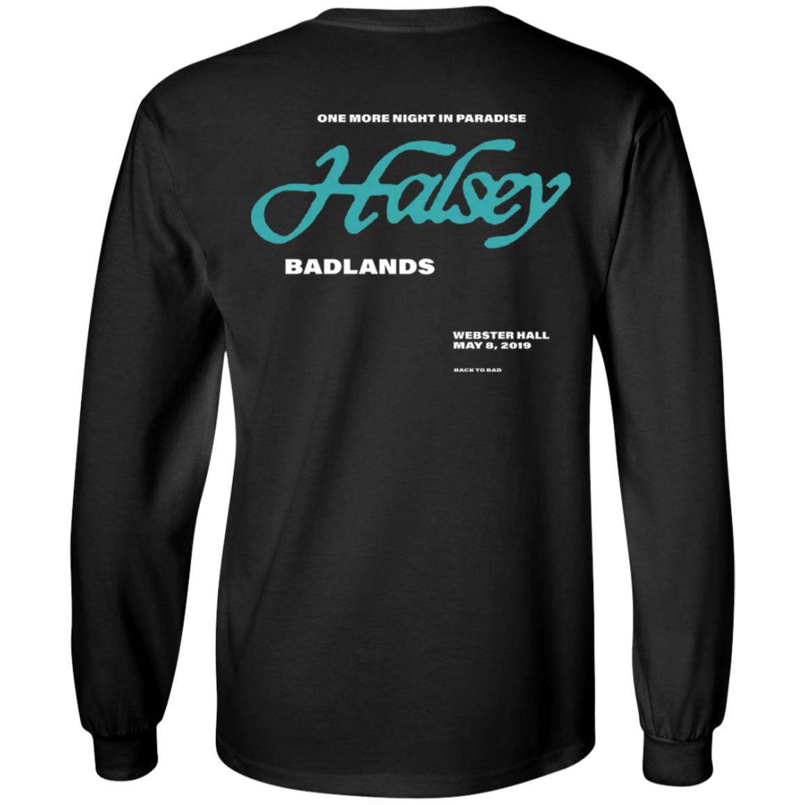 Halsey Merch One More Night Black T Shirt Halsey Merch Store Apparel Halsey Merch Shirt Hoodie Sweatshirt - Teechipus