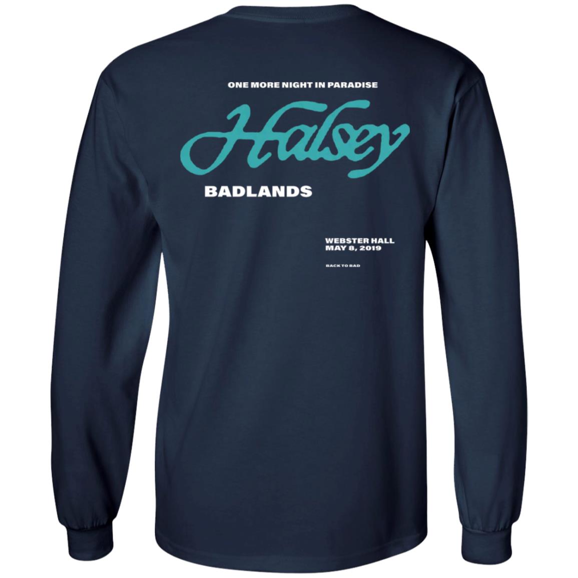 Halsey Merch One More Night Black T Shirt Halsey Merch Store Apparel Halsey Merch Shirt Hoodie Sweatshirt - Teechipus