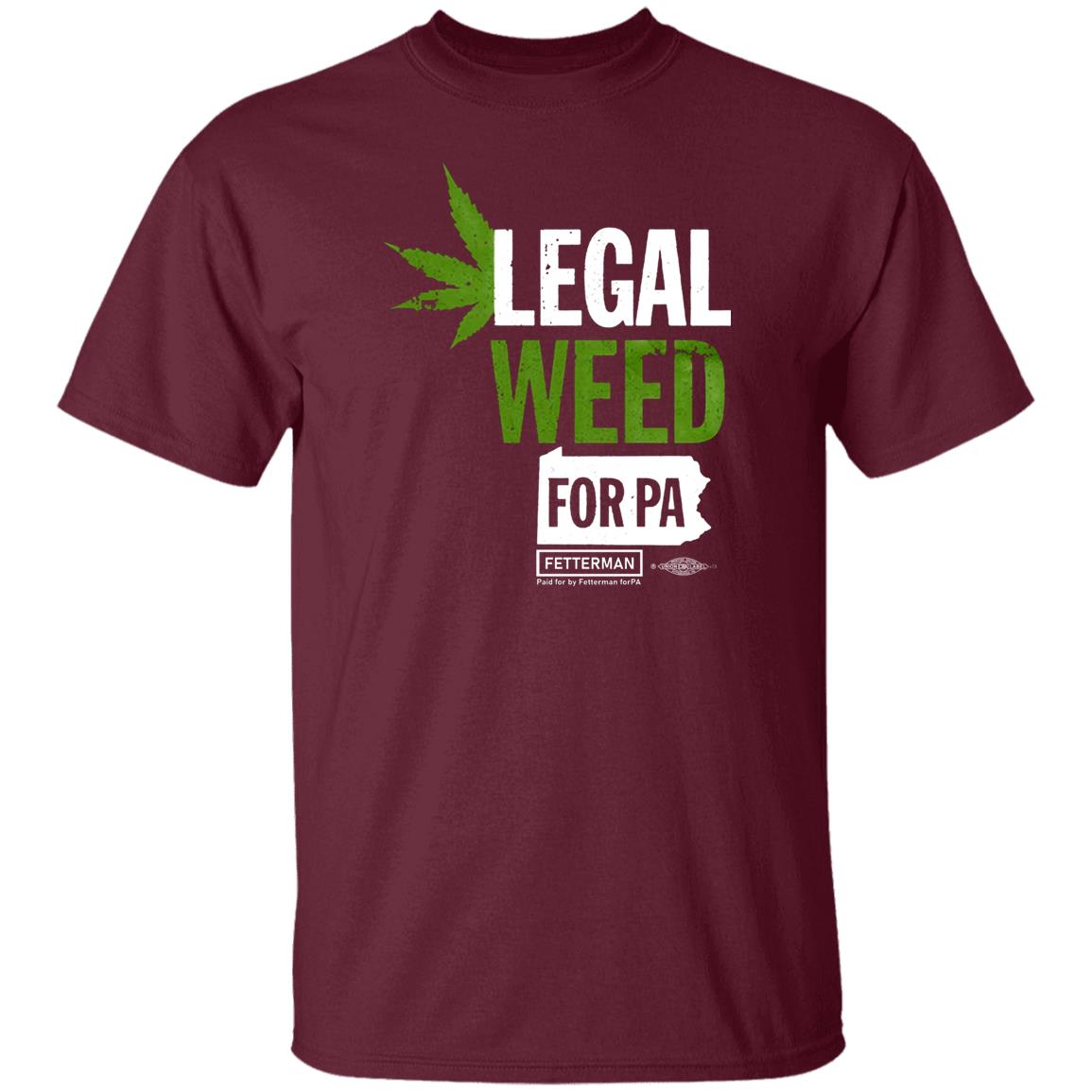 Legal Weed For Pa T Shirt John Fetterman Legal Weed For Pa T Shirt Hoodie Sweatshirt - Teechipus