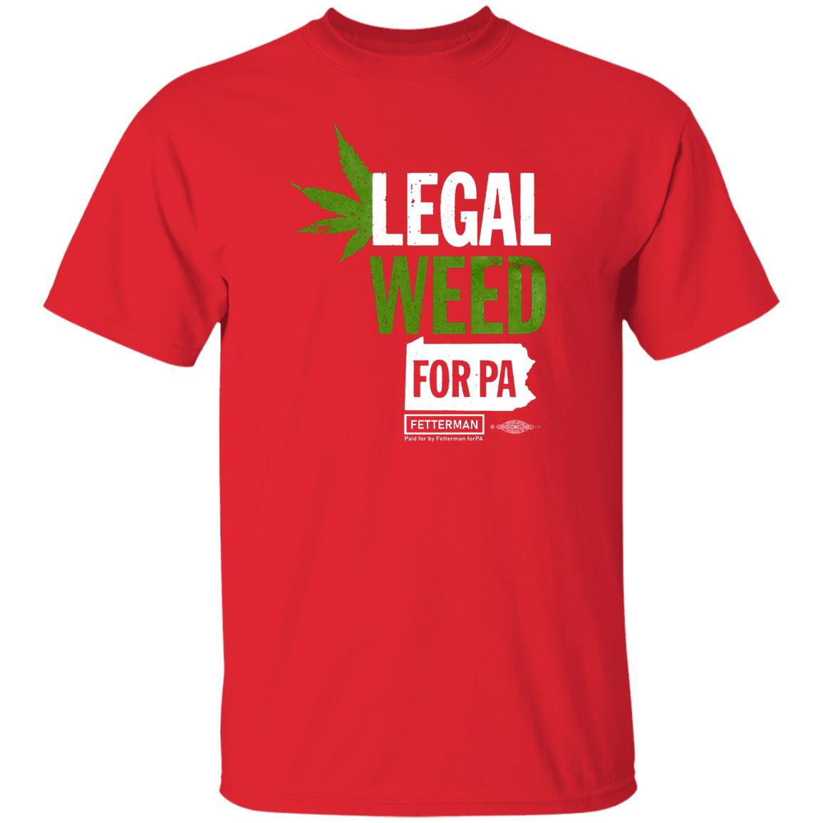 Legal Weed For Pa T Shirt John Fetterman Legal Weed For Pa T Shirt Hoodie Sweatshirt - Teechipus