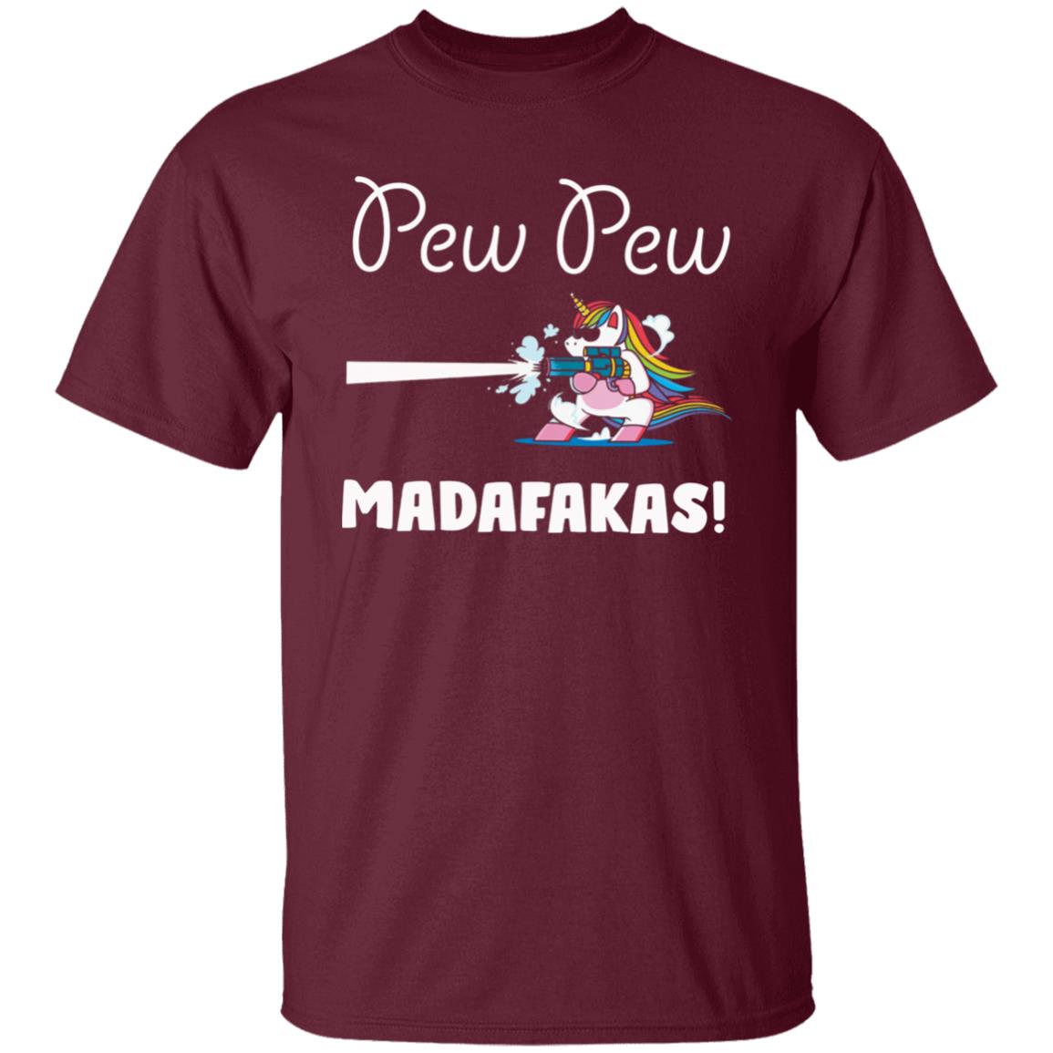 Pew Pew Madafakas Shirt Unicorn With Gun Pew Pew Madafakas Shirt Hoodie Sweatshirt - Teechipus