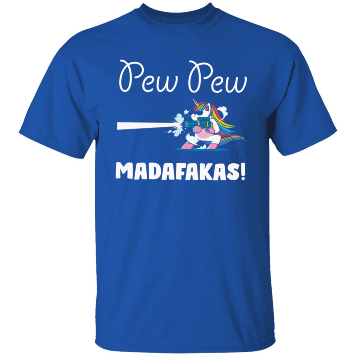 Pew Pew Madafakas Shirt Unicorn With Gun Pew Pew Madafakas Shirt Hoodie Sweatshirt - Teechipus
