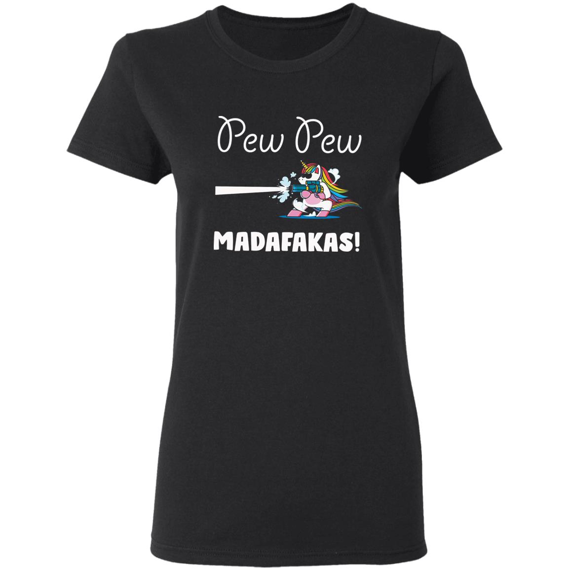 Pew Pew Madafakas Shirt Unicorn With Gun Pew Pew Madafakas Shirt Hoodie Sweatshirt - Teechipus