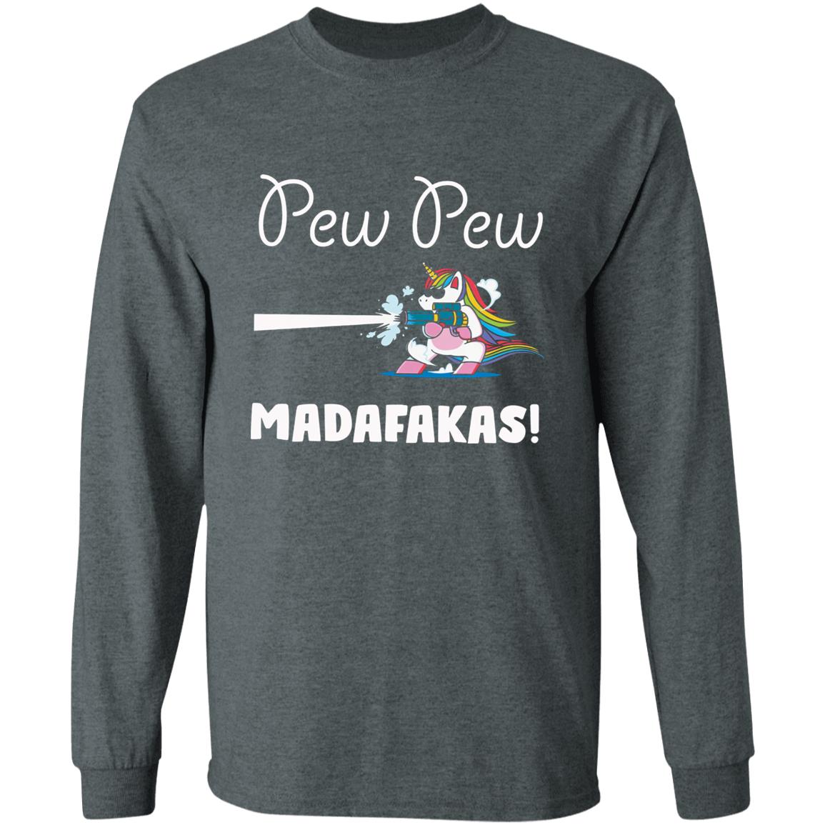 Pew Pew Madafakas Shirt Unicorn With Gun Pew Pew Madafakas Shirt Hoodie Sweatshirt - Teechipus