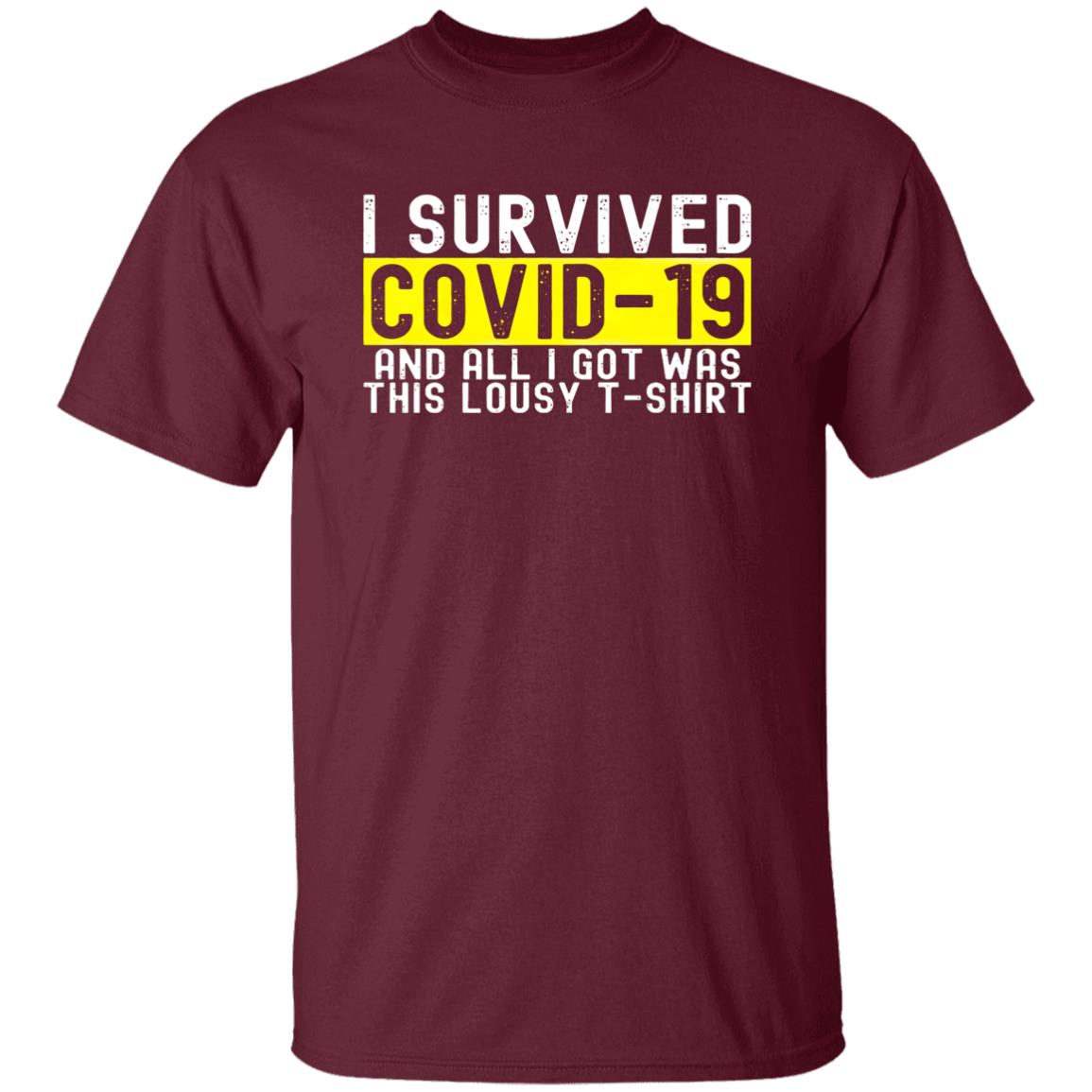 Covid Survivor T Shirt I Survived Coronavirus 2021 T-Shirt Hoodie Sweatshirt - Teechipus