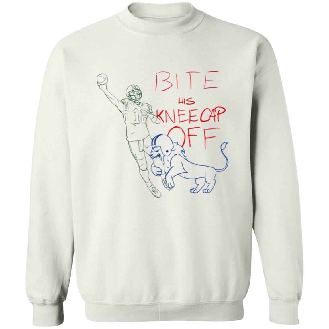 Bite His Kneecap Off T Shirt Barstool Big Cat Bite His Kneecap Off T Shirt Hoodie Sweatshirt - Teechipus