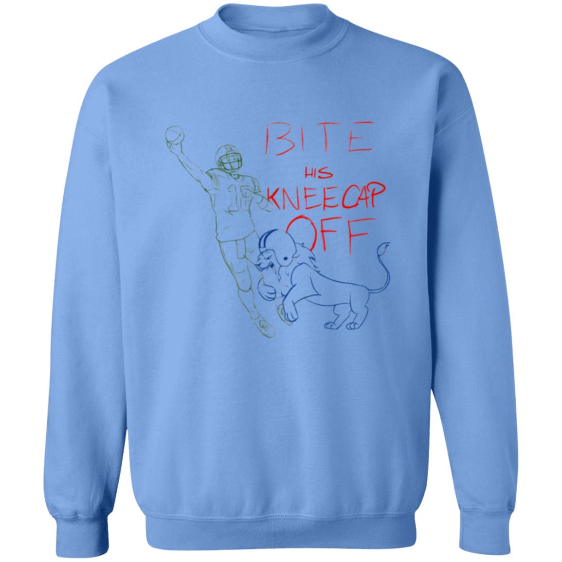 Bite His Kneecap Off T Shirt Barstool Big Cat Bite His Kneecap Off T Shirt Hoodie Sweatshirt - Teechipus