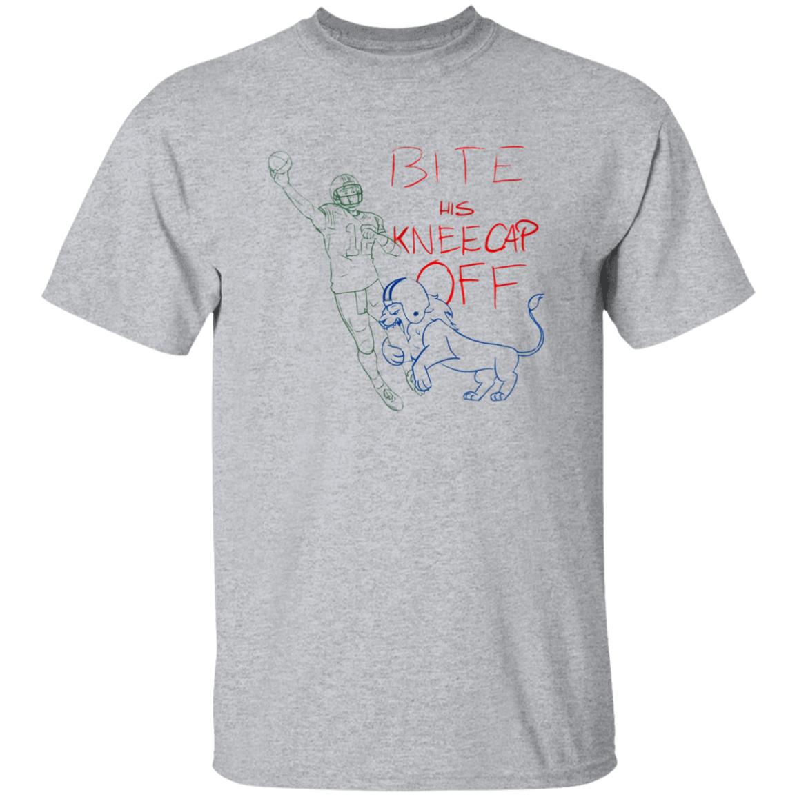 Bite His Kneecap Off T Shirt Barstool Big Cat Bite His Kneecap Off T Shirt Hoodie Sweatshirt - Teechipus