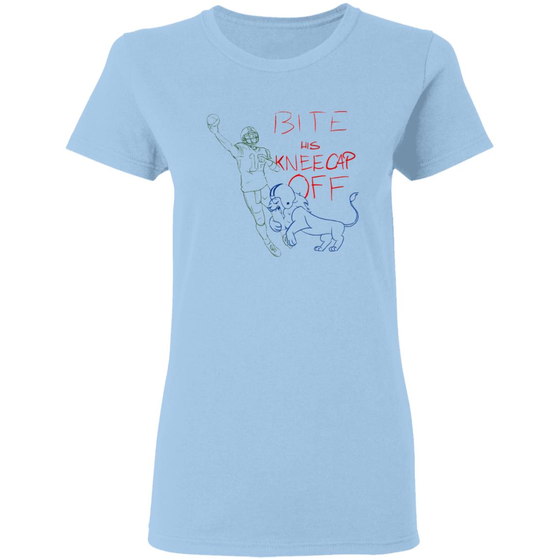 Bite His Kneecap Off T Shirt Barstool Big Cat Bite His Kneecap Off T Shirt Hoodie Sweatshirt - Teechipus