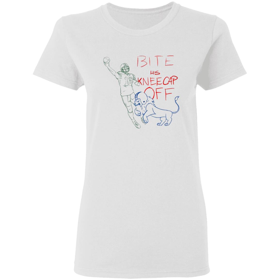 Bite His Kneecap Off T Shirt Barstool Big Cat Bite His Kneecap Off T Shirt Hoodie Sweatshirt - Teechipus