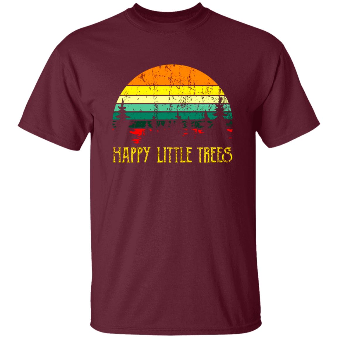 Bob Ross T Shirt Happy Little Trees Shirt Bob Ross Hoodie Sweatshirt - Teechipus