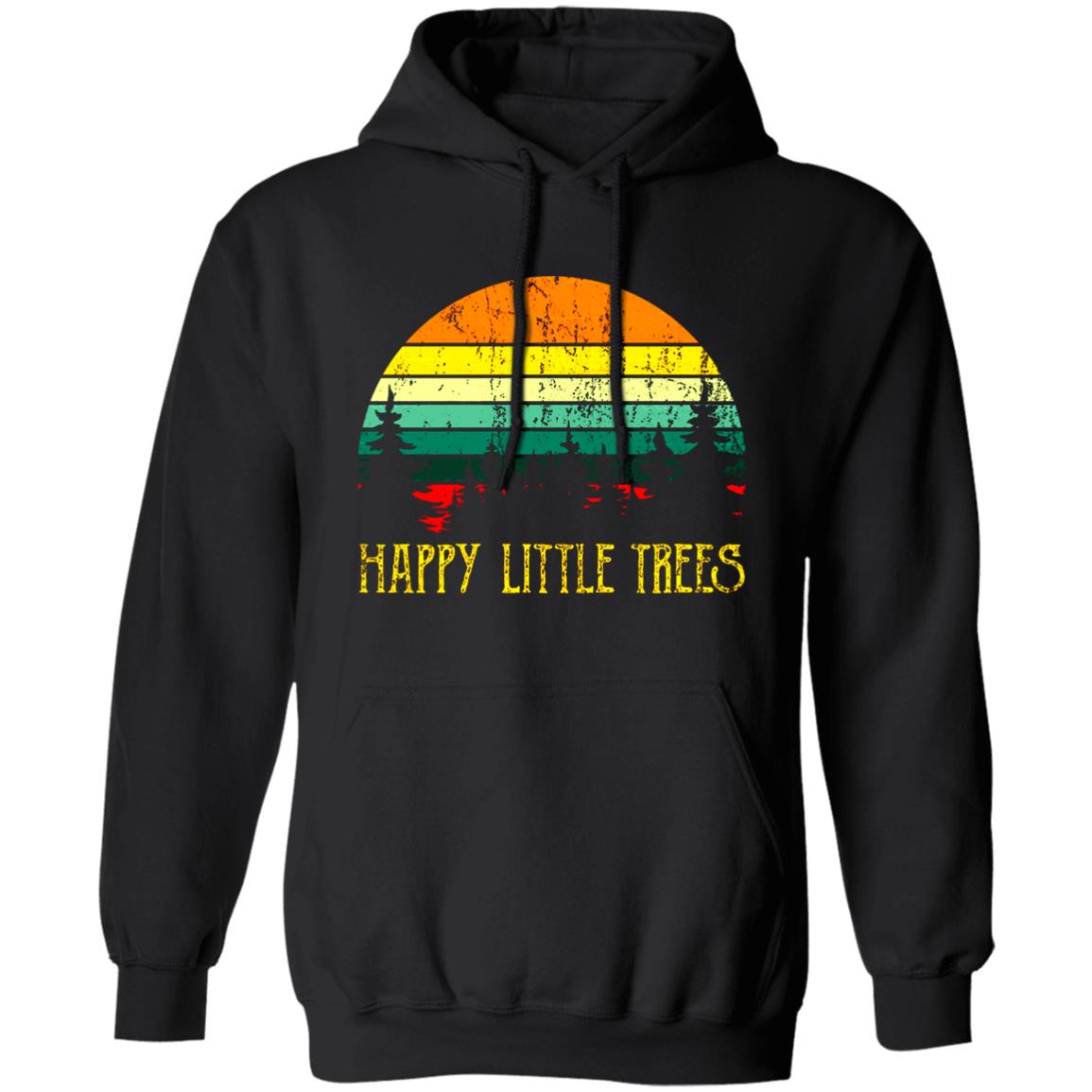 Bob Ross T Shirt Happy Little Trees Shirt Bob Ross Hoodie Sweatshirt - Teechipus