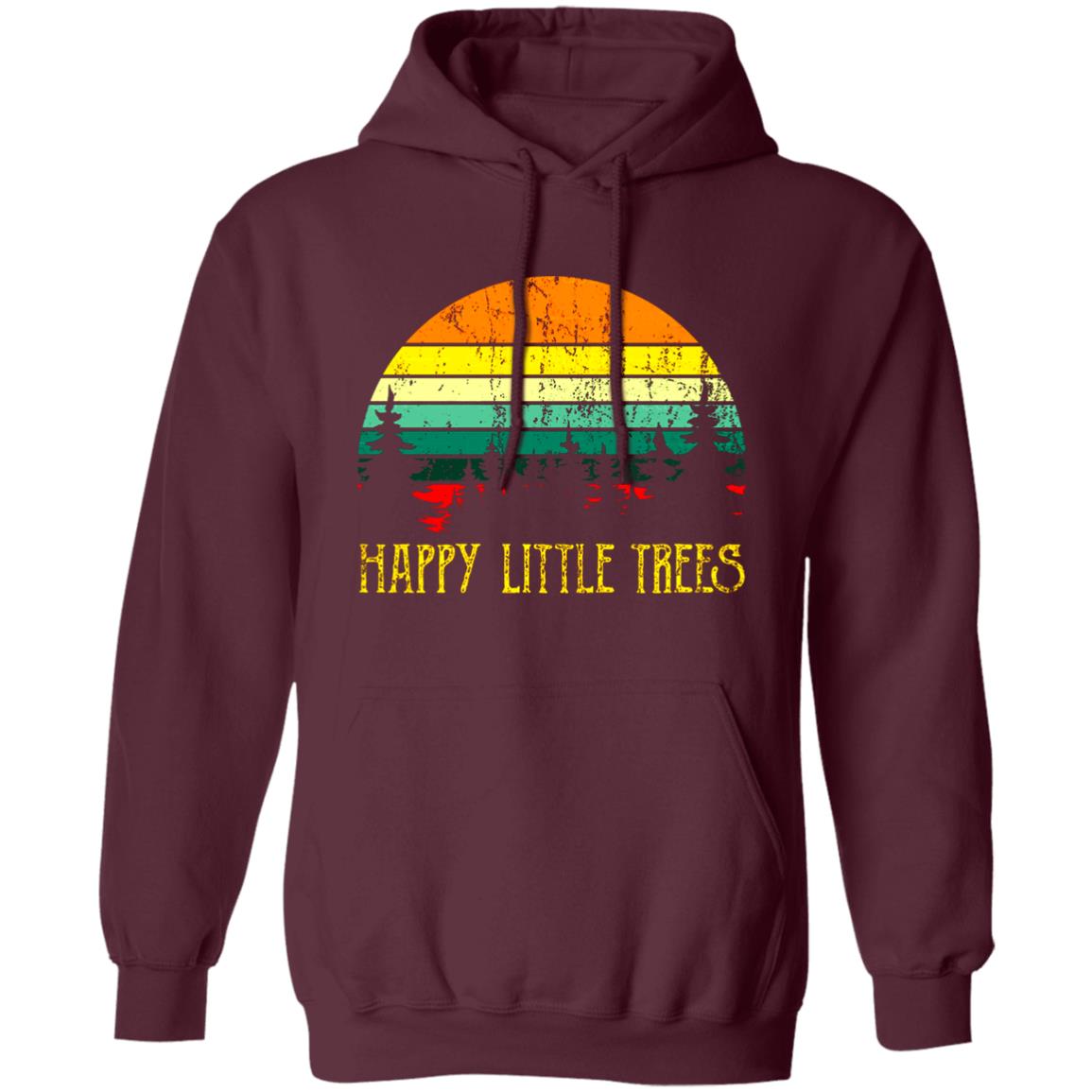 Bob Ross T Shirt Happy Little Trees Shirt Bob Ross Hoodie Sweatshirt - Teechipus