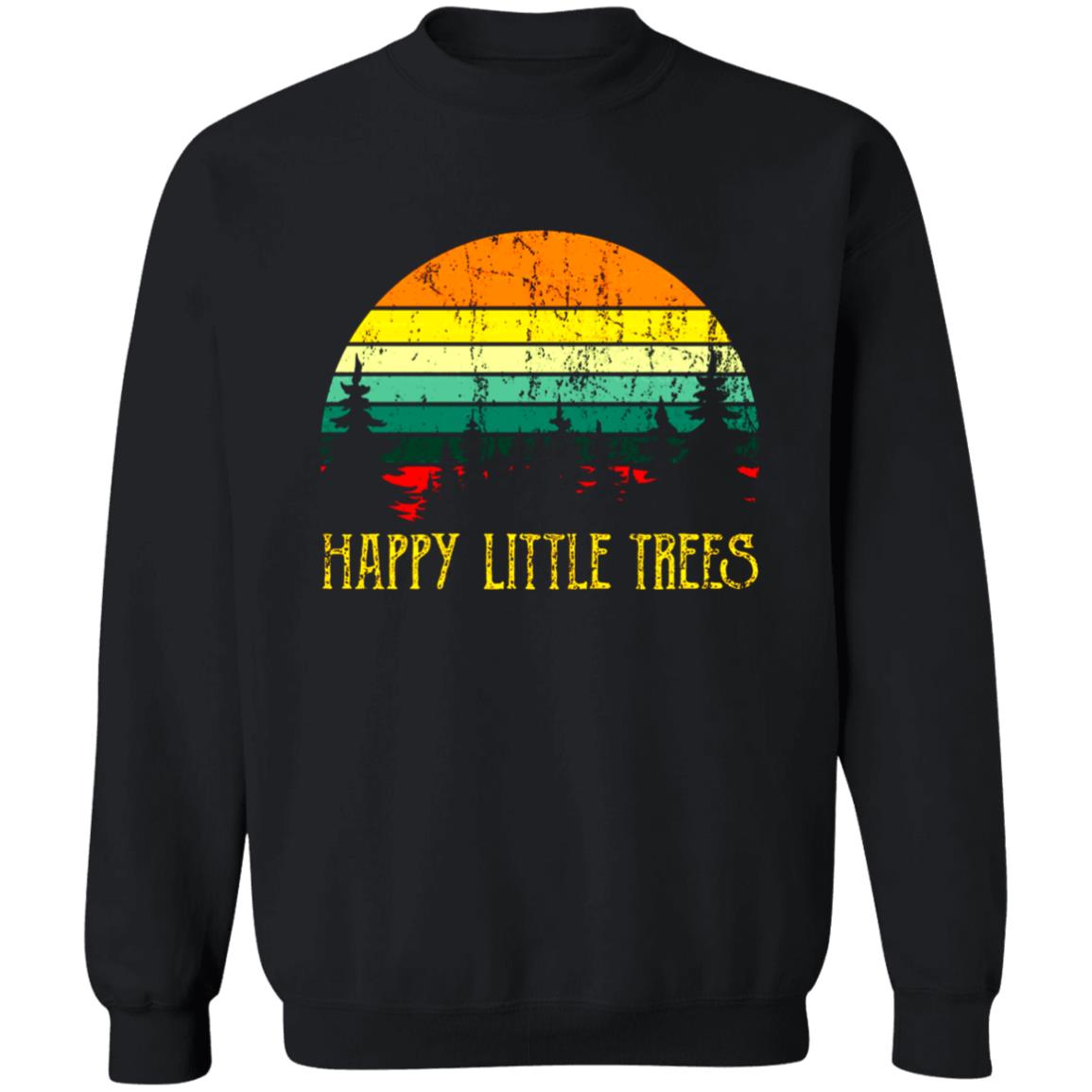Bob Ross T Shirt Happy Little Trees Shirt Bob Ross Hoodie Sweatshirt - Teechipus