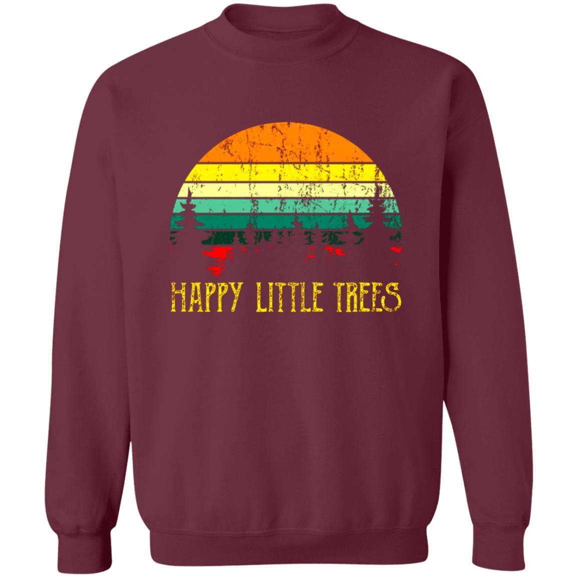 Bob Ross T Shirt Happy Little Trees Shirt Bob Ross Hoodie Sweatshirt - Teechipus