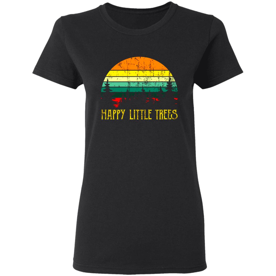 Bob Ross T Shirt Happy Little Trees Shirt Bob Ross Hoodie Sweatshirt - Teechipus