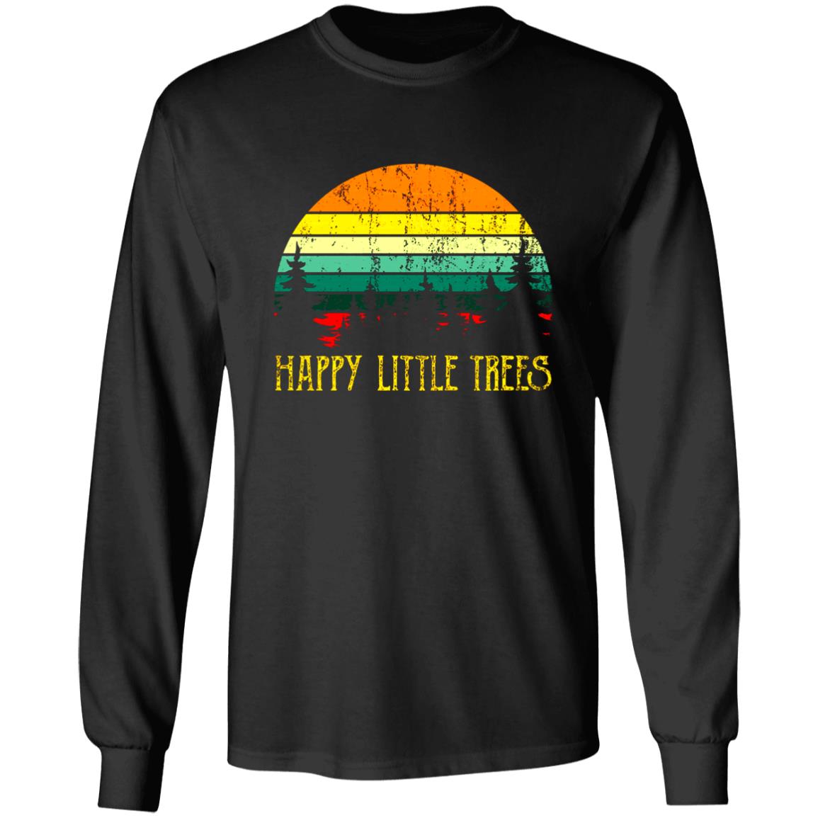 Bob Ross T Shirt Happy Little Trees Shirt Bob Ross Hoodie Sweatshirt - Teechipus