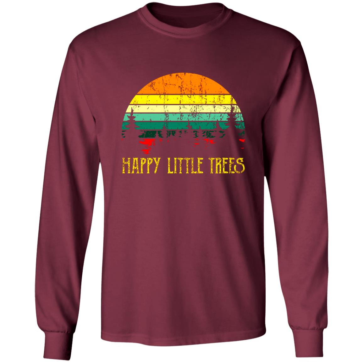 Bob Ross T Shirt Happy Little Trees Shirt Bob Ross Hoodie Sweatshirt - Teechipus