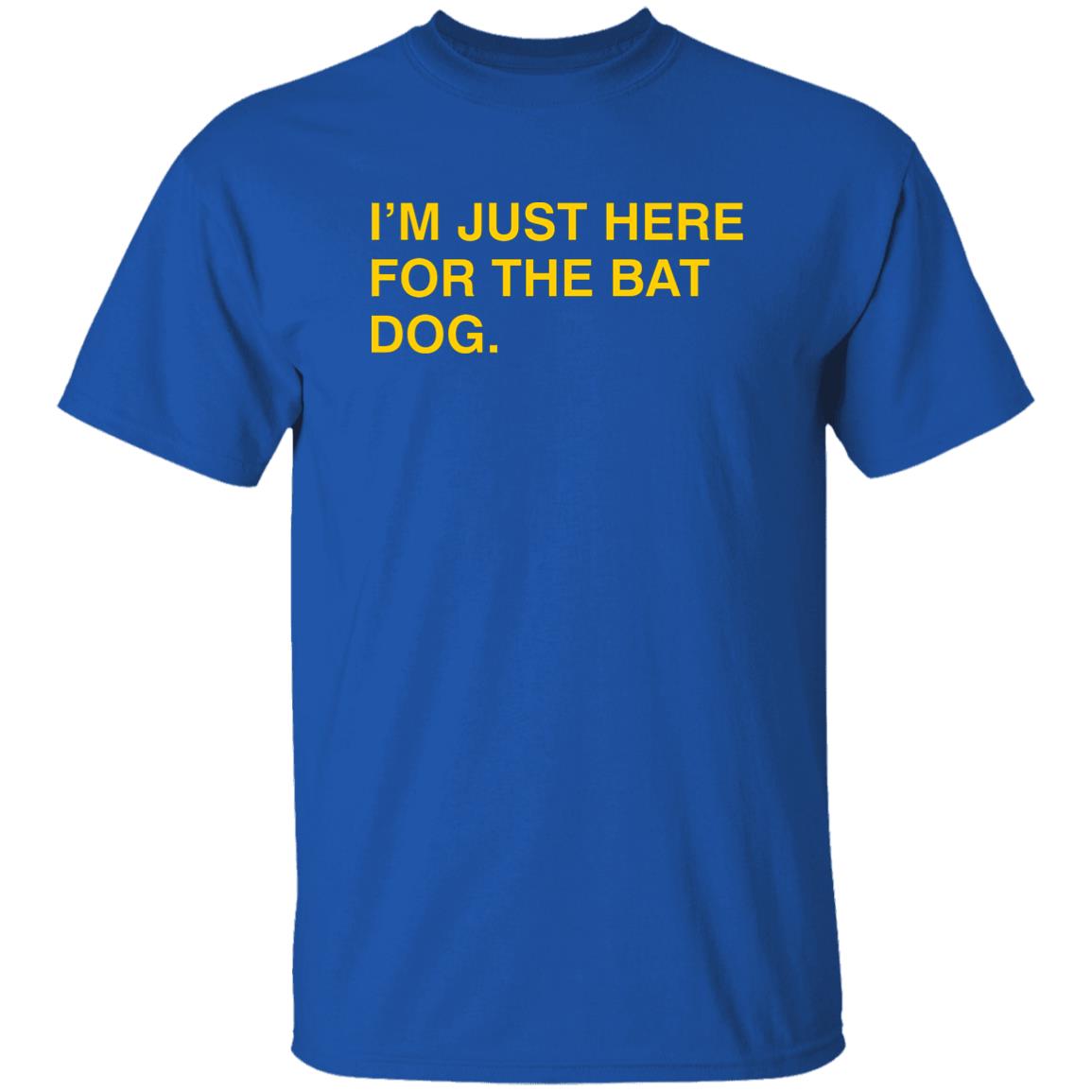 Obvious Shirts I'm Just Here For The Bat Dog Shirt Myrtle Beach Pelicans Obvious Shirts Obvious Shirts Hoodie Sweatshirt - Teechipus