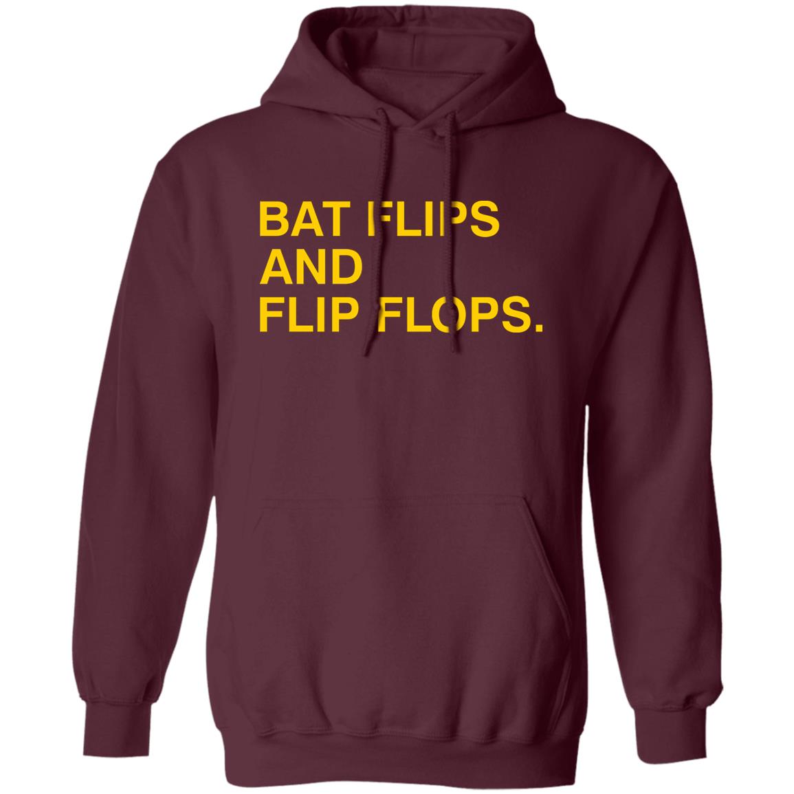 Obvious Shirts Bat Flips And Flip Flops Shirt Myrtle Beach Pelicans Obvious Shirts Obvious Shirts Hoodie Sweatshirt - Teechipus